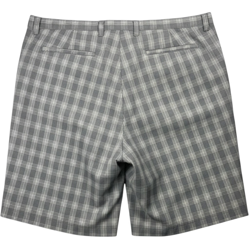 Callaway Golf Shorts Mens 52 Gray Plaid Flat Front Performance Pockets